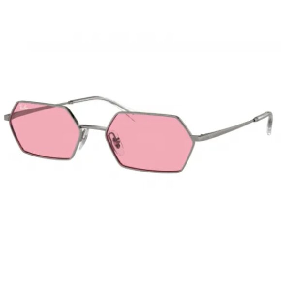 Ray-Ban RB3728 YEVI 0RB3728 Gunmetal Pink Lens 55-18-145